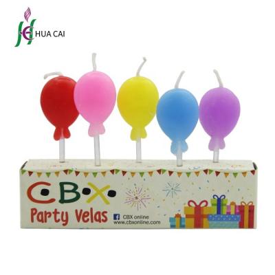 China Wholesale Customized Relighting Candle Cake Decoration Cartoon Star Balloon Beautiful Shaped Birthday Candles Gold Colored Candles for sale