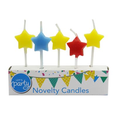 China Wholesale Candle HUACAI Brand Relighting Birthday Candle Star Moon Cartoon Candle For Party for sale