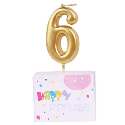 China New 2019 flameless supply design golden ratio birthday candle for sale