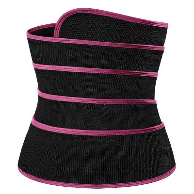 China High Quality Custom Trainer Breathable Logo Belly Wrap Waist Belts Women Slimming Elastic Band for sale