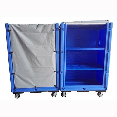 China Virgin Polyethylene (PE) Hotel Laundry Linen Cart for sale