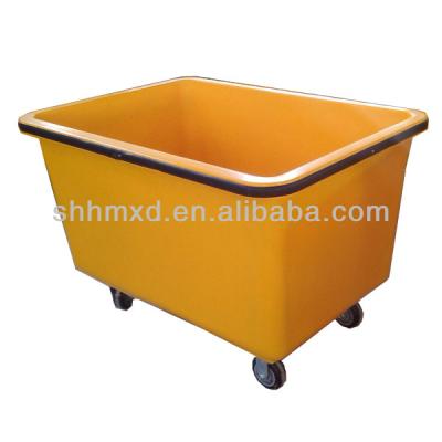 China Wheeled Fiberglass Wheeled Laundry Hamper for sale