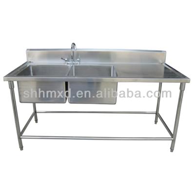 China With Faucet Laundry Stainless Steel Sinks With Table for sale