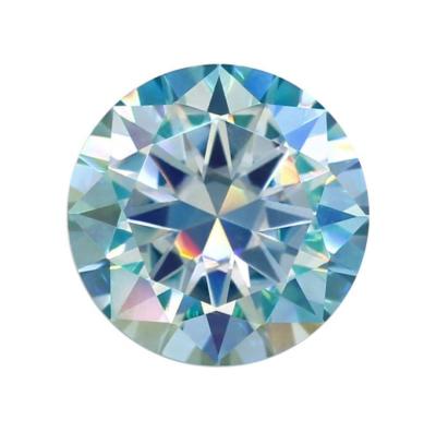 China Game or Fire Color Moissanite Manufacturers Wholesale Gemstone Pink Blue Black Color Synthetic Moissanite Stones 3m To 1mm Round Cut Loose for sale