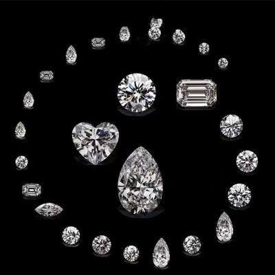 China Fire Color Play or Wholesale GRA Certified VVS Diamond Excellent Cut D Color Gemstone Moissanite Loose Stones for sale