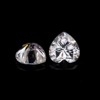 China Fire Wholesale Moissanite Diamond D Color Set Or Heart Cut Loose White Moissanite Stone For Jewelry Making for sale