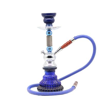 China Wholesale Small Size Glass Hookah Set One Hose Portable Hookah Shisha for sale