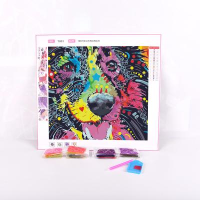 China CLASSIC Dog Animal Colorful Art Toy 5D DIY Casual Full Drill Diamond Painting For Home Decoration for sale