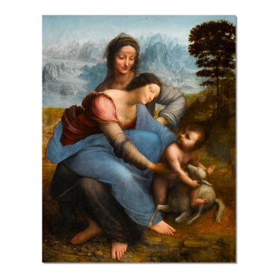 China Classical Handmade Oil Painting on Canvas The Virgin and Child with St Anne Art for sale