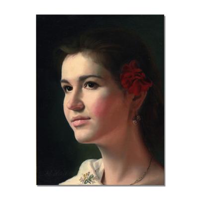 China Museum Quality Classic Unframed Hand Painted Portraits Oil Paintings On Canvas for sale