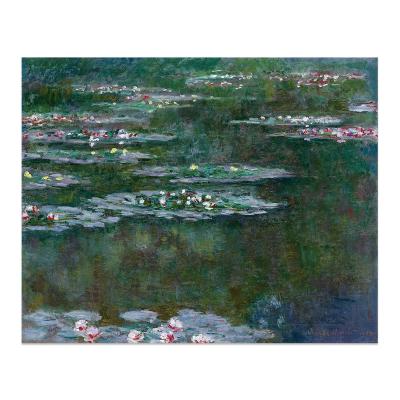 China Beautiful Traditional Home Decorative Hand Painted Oil Painting Pond Water Lily On Canvas for sale