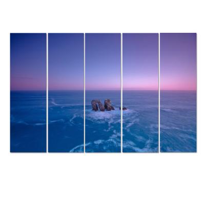 China Modern Wall Hanging 5 Panel Home Art HD Giclee Custom Pictures 3D Canvas Print Painting for sale