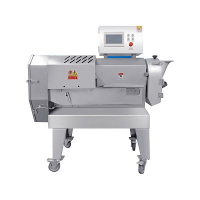 China Snack Factory Commercial Roots Food Root Cutter Sweet Potato Slicing Slicing Machine with Dual Transducer for sale