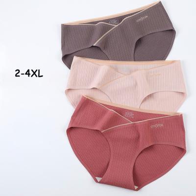 China Antibacterial Plus Size 2-4XL Low Waist Pregnancy Underwear Maternity Underwear Pregnant Women Postpartum Panties for sale