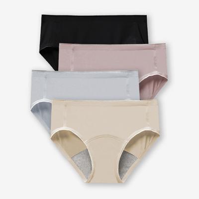 China Cotton Antibacterial Silk Physiological Seamless Leakproof Crotch Menstrual Period Underwear Feeling Ice Panties Breathable Brief for sale