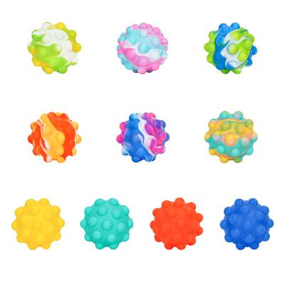 China CL207 Silicone Decompression Toy Fingertip Decompress Vent Ball Eco-friendly Material Border Vent Toys 3D Decompression Bubble Music Ball for sale