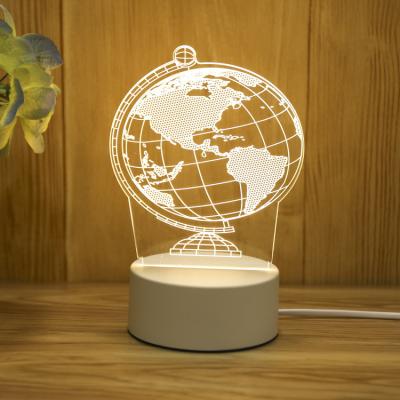 China Presentation Gift Set Custom LED Lamp Gift Table Lamp 3D USB Night Light Anime Acrylic Promotional Lamp for sale