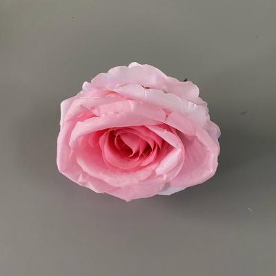 China Romantic Silk Rose Manufacturer Professional Champagne Red Blue Red Artificial Flowers Rose Head for sale