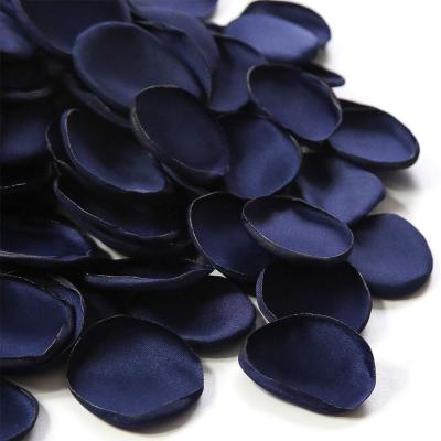 China ROMANTIC romantic blue color silk artificial rose petals for wedding party decoration for sale