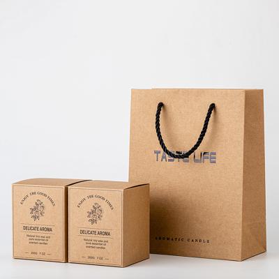 China Latest Design Top Quality Fashion Handmade Kraft Paper Party Gift Candle Wrapping for sale