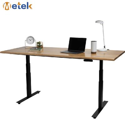 China Luxury Rectangular Style Adjustable Height (Height) Executive Sit Stand Desk With Expandable Accessories for sale