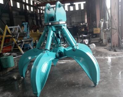 China 100% Qualified 5 cube electro hydraulic grab bucket crane grab Orange Peel Grab bucket Excavator Bucket Grapple for sale