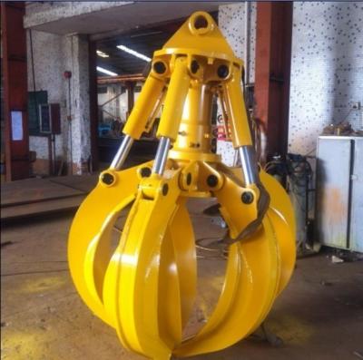 China Excavator Spare Parts Q355MN Excavator Rotating Orange Peel Grapple Excavator Polyp Grab for sale