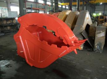 China Máquina escavadora Thumb Bucket do carregador da roda do aço de liga de Q355b à venda