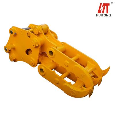 China 1000-2200mm Black/Blue Rotating Rotating Excavator Grapple For 2-40 Ton Excavator for sale