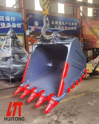 China Q355B + NM400 Heavy Duty Rock Bucket For 10 To 50 Ton Excavator for sale