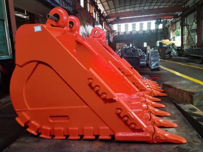 Cina JCB giallo arancione di chiave di dovere di Rock Bucket Black dell'escavatore del secchio del bulldozer dei denti della roccia dell'escavatore EX450 pesante in vendita