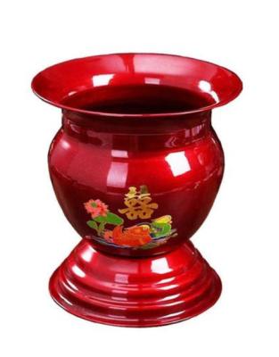 China Sustainable Chinese Enamel basket bowl for Kitchen Fruit Vegetable for sale