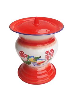 China Sustainable Kitchen Using Chinese Design Enamel Basket for sale