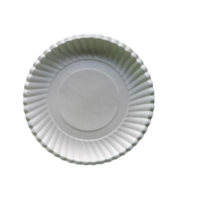 China 5.5inch Disposable Round Disposable White Paper Plate for sale