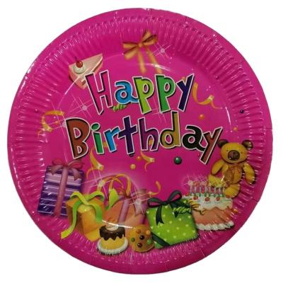 China Disposable Eco-friendly Colorful 6inch Paper Plate for sale