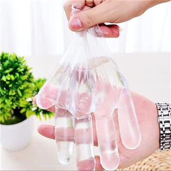 China Hot sale pe embossed disposable cleaning plastic gloves for sale