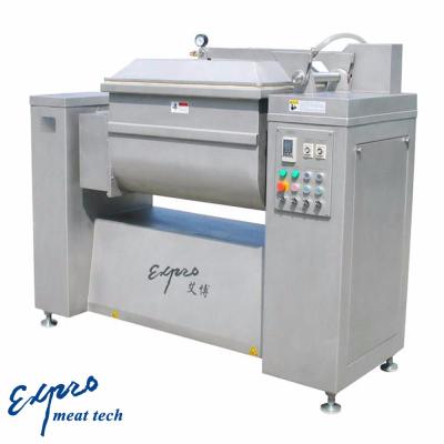 China Food Processing Plant EXPRO 300 Liter Double Shafts Vacuum Meat Mixer Machine / Vacuum Food Mixer Machine For Sausage Or Stuffings for sale