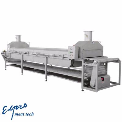 China EXPRO Vegetable Processing Plant (BZZJ-I-600) Steam Tunnel Cooking Meatballs , Meat Binds Continuous Cooker / Cooking Machine Cooking Tunnel for sale