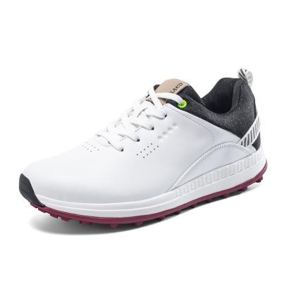 China Wholesale Professional Waterproof TPR Leather Custom Golf Shoes Outdoor Golf Sneakers for sale