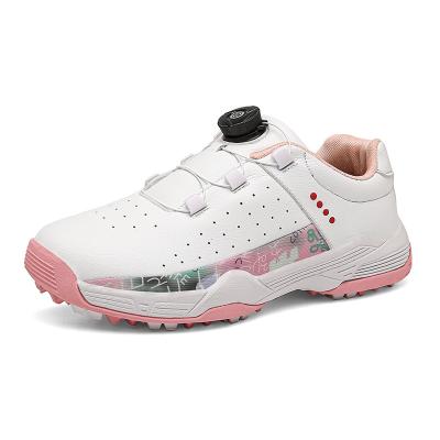 China Wholesale Custom TPR Logo Golf Shoes Outdoor Women Golf Sneakers for sale