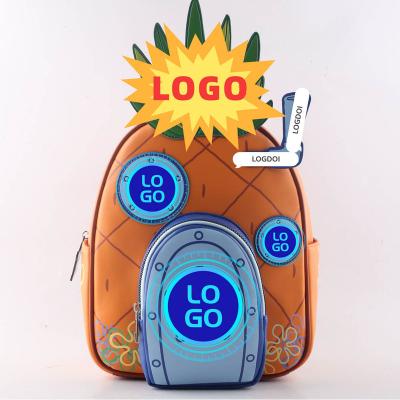 China Other Taihe Luggage Wholesale Pineapple Design School Bag Two Sides Shoulder Bags OEM ODM Custom Accepted Fashion Backpack Bags for sale