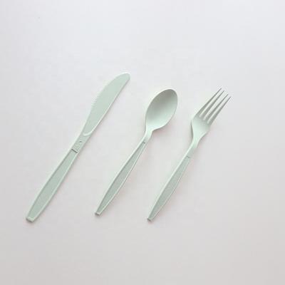 China China Factory Disposable PLA Plastic Fork and Spoon Biodegradable PLA Disposable Knife Utensil for sale