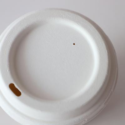 China 100% Biodegradable Non-Refillable Molded Sugar Cane Bagasse Pulp Coffee Cup Lid 5 Buyers for sale