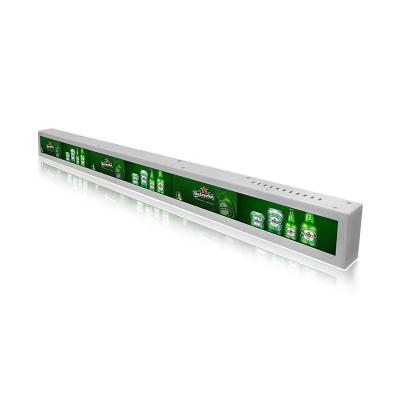 China plug & Game 34'' Lcd Show Digital Signage Media Player Stretched Bar Type Lcd For Advertising for sale