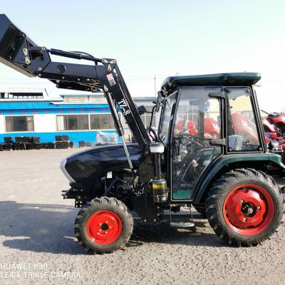 China Building Material Shop Chinese Taihong 4WD 55HP Mini Tractor With Front Loader for sale