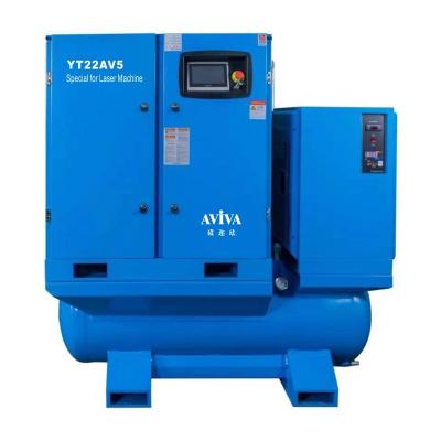 China YT30AV5-13 air cooled 22kw integrated air compressor for laser cutting for sale