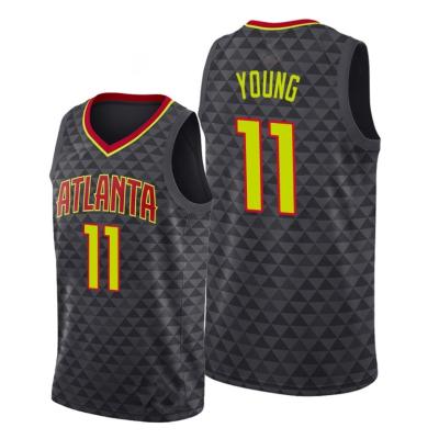 China Men's Breathable Atlanta City Edition Peddles MLK City 11 Tank Tops Custom Trae Young Basketball Jersey Stitched Logo Tank Top for sale