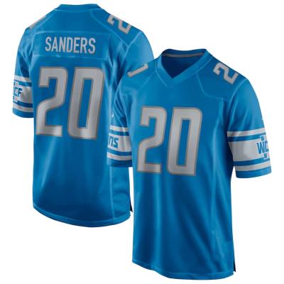 China Goff Quick Wholesale 32 Detroit City Team Club Uniform Stitched American Football Jersey Team Club Uniform Stitched American Football Jersey Breathable 16 Sanders 16 Breathable Custom 32 for sale