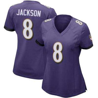 China Breathable Finger Sale Baltimore City Pitted Team Uniform #8 Lamar Jackson 6 Raven Black Queen 27 Dobbins American Football Tank Top Women for sale