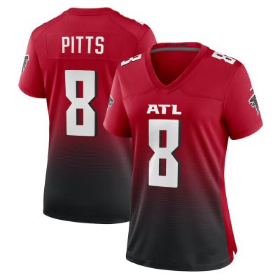 China Custom Women Breathable 8 Kyle Pitts 18 Calvin Ridley Falcon Team Club Atlanta City Uniform Stitched American Football Tank Tops for sale